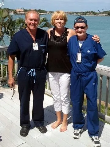 Dr. Wendy Hilton-Morrow with her uncles, Stanley Anderberg and James Cobin